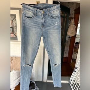 American eagle super stretch skinny jeans size 4 long